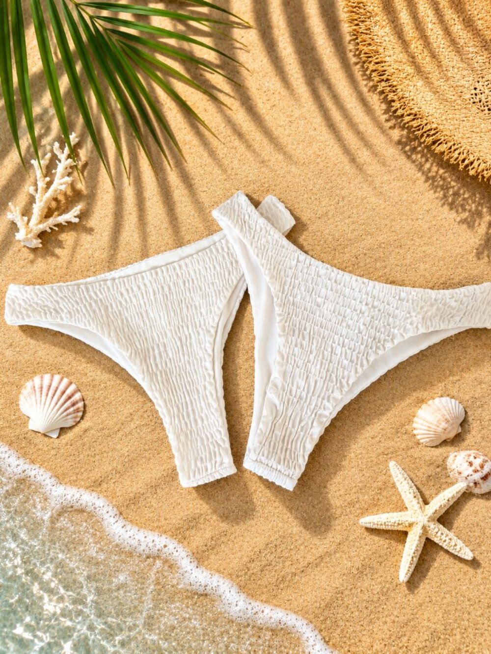 Set of 2 Bikini Bottoms (White)